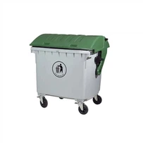 Qopqoqli ochiq plastik axlat qutilari