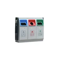 Ochiq 3 bo'limli axlat qutisi